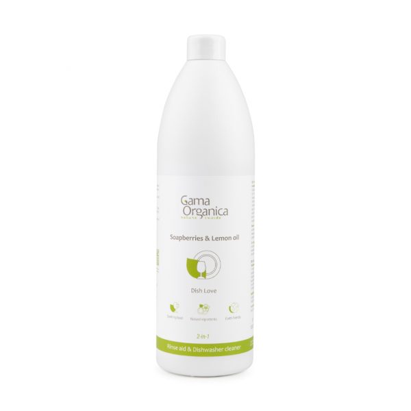 Течност за съдомиялна 2 в 1: блясък на съдове и почистване на съдомиялна