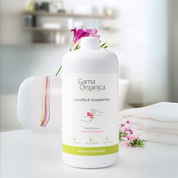 Натурален сапун за ръце Гераниум и Бергамот, 1000 мл