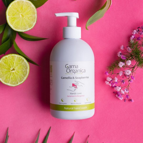 Натурален сапун за ръце Гераниум и Бергамот, 485 мл