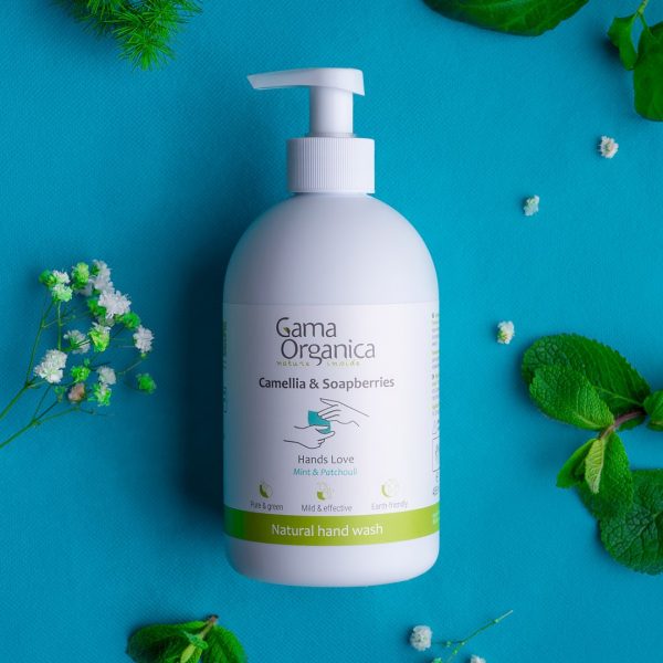 Натурален сапун за ръце Мента и Пачули, 485 мл