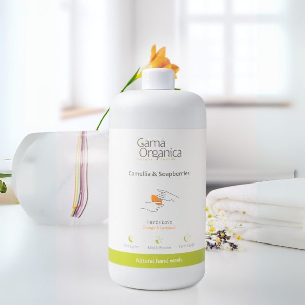 Натурален сапун за ръце Портокал и Лавандула, 1000 мл